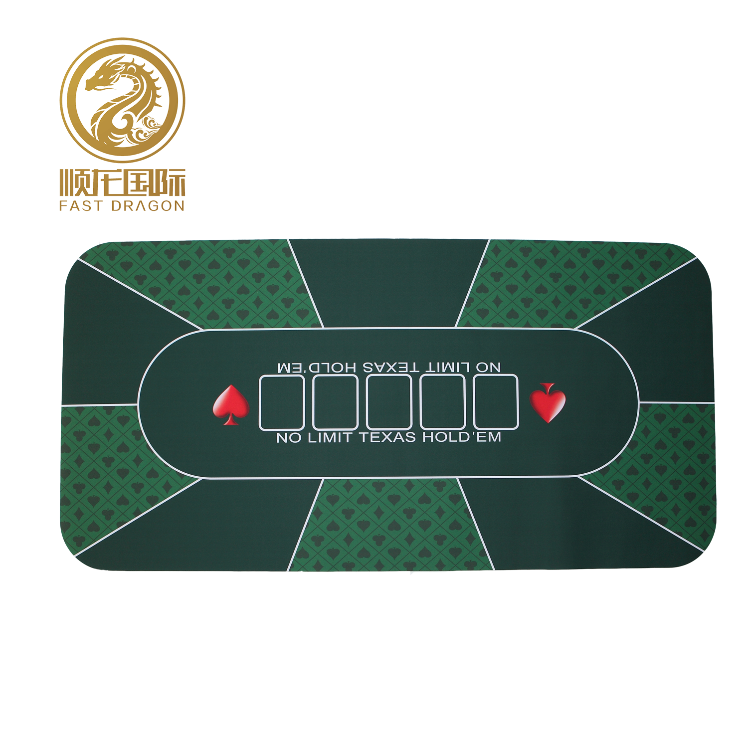 DRA-PM1092 Rubber Poker Mat for Texas Hold′em Casino Poker Table Mat